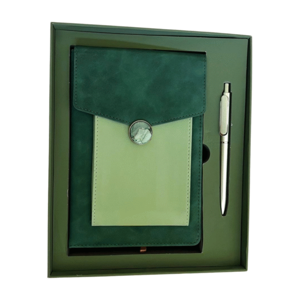 Exclusive Velvet-Cover Diary with Stylish Pen